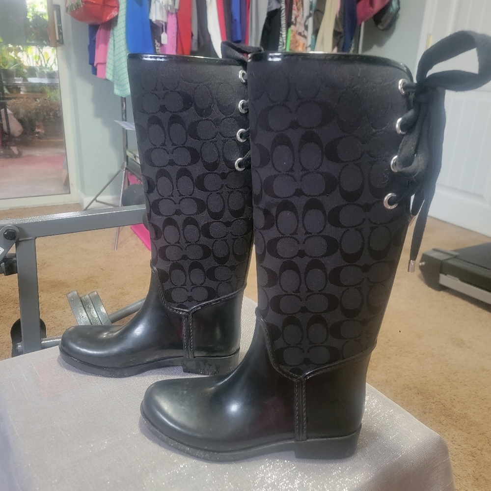 Womens coach rain boots